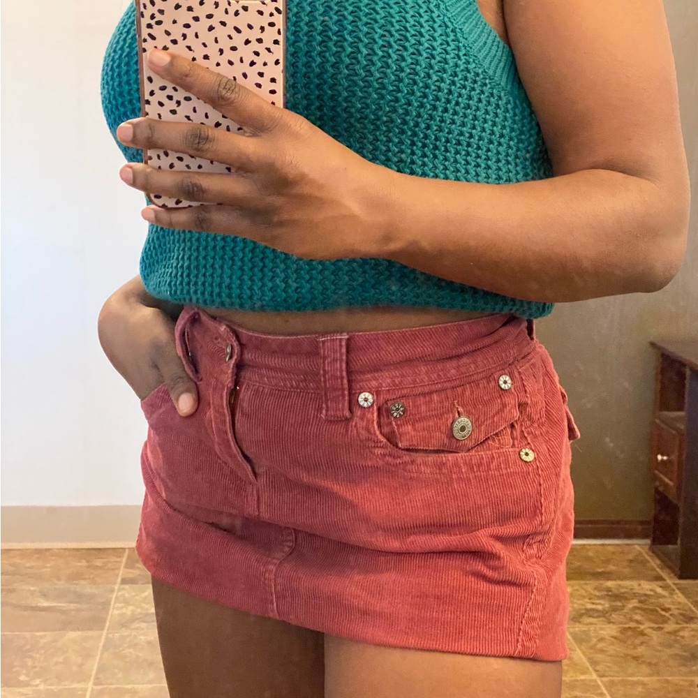 SOLD CROSS POSTED!!! UNIONBAY Corduroy Mini Skirt